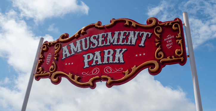 erotic amusement park sign